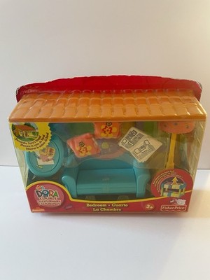 Dora The Explorer Fisher Price Talking House Bedroom Furniture Set Vintage 2005