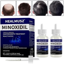 2 Pack Minoxidil 5% Extra Strength Men Hair Regrowth Treatment 2 Month Supply