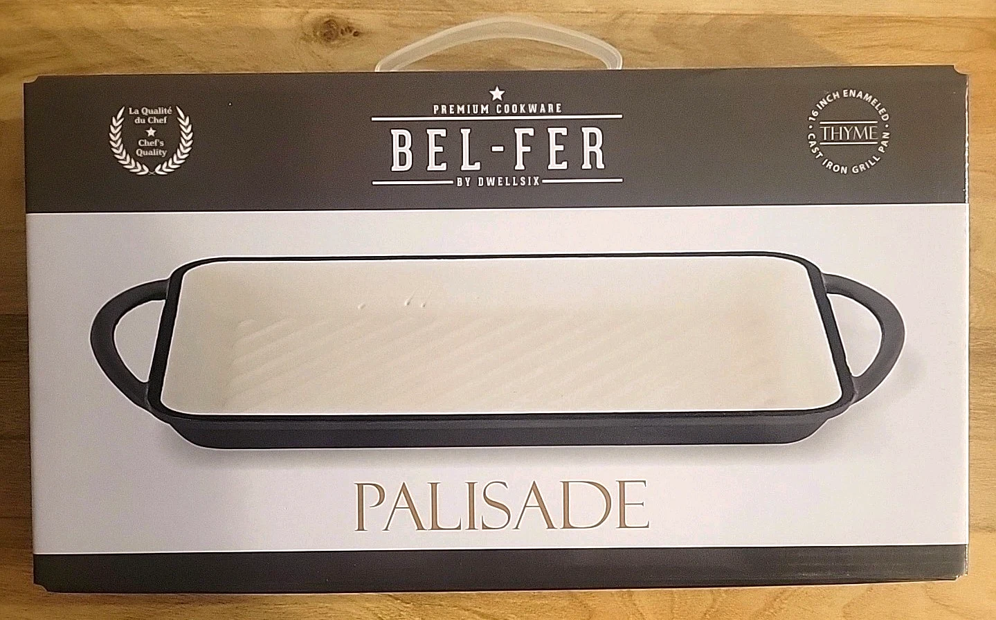 Bel-Fer Palisade 16" Enameled Cast Iron Grill Pan Dark Green New