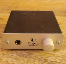 Pro-Ject Head Box II Headphone Amplifier Black/Silver Stereo RCA In/Out