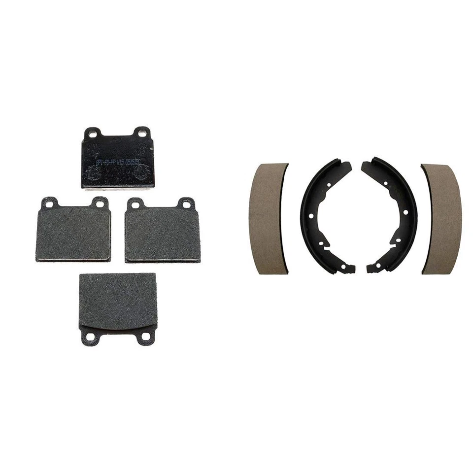 Pastillas de freno delanteras traseras de cerámica y zapatas de freno para Volkswagen Transporter 1971-1972 Foto 4 de 4