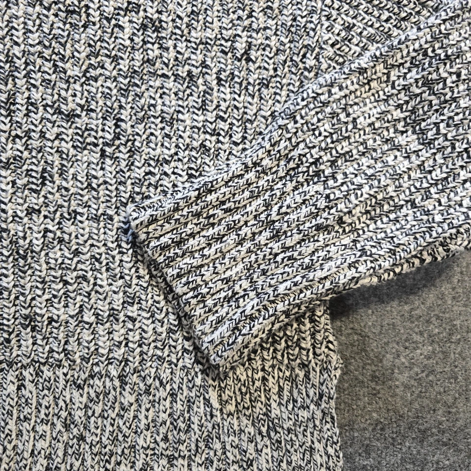 Suéter Madewell Mujer Talla Mediana Gris Tejido Cuello Alto Cuadrado Cápsula Informal Foto 3 de 4