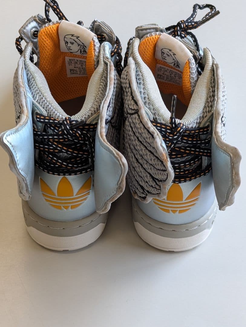 Adidas Jeremy Scott Tags JS Wings 2.0 Sneaker Metallic Silver 23.5