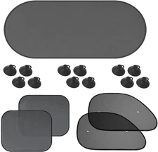 5Pack Set Car Window Shade, Auto Sun Shades for Side and Rear Window, 5Pcs 