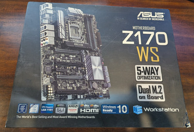 ASUS Z170-WS Motherboard Chipset Intel Z170 LGA1151 DDR4 DVI HDMI Display Port