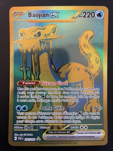 Carte Pokemon Baojian EX 242/091 Destinées de Paldea Gold NM FR