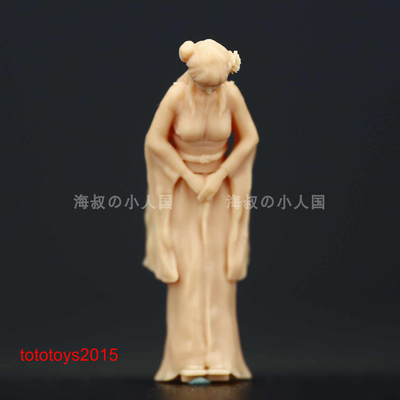 1/87 1/64 1/43 kimono men Women Scene Minatures Figures Doll Fit