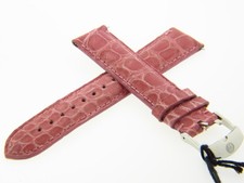 BRAND NEW Genuine Michele 18mm Pink Alligator Watch Band Strap
