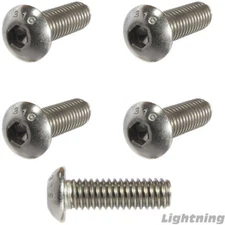 Button Socket Cap Screws 316 Stainless Steel marine Grade 8-32 X 1/4" Qty 50