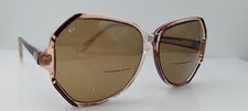 Vintage C. Oliver Capri Brown Translucent Oval Sunglasses Hong Kong FRAMES ONLY