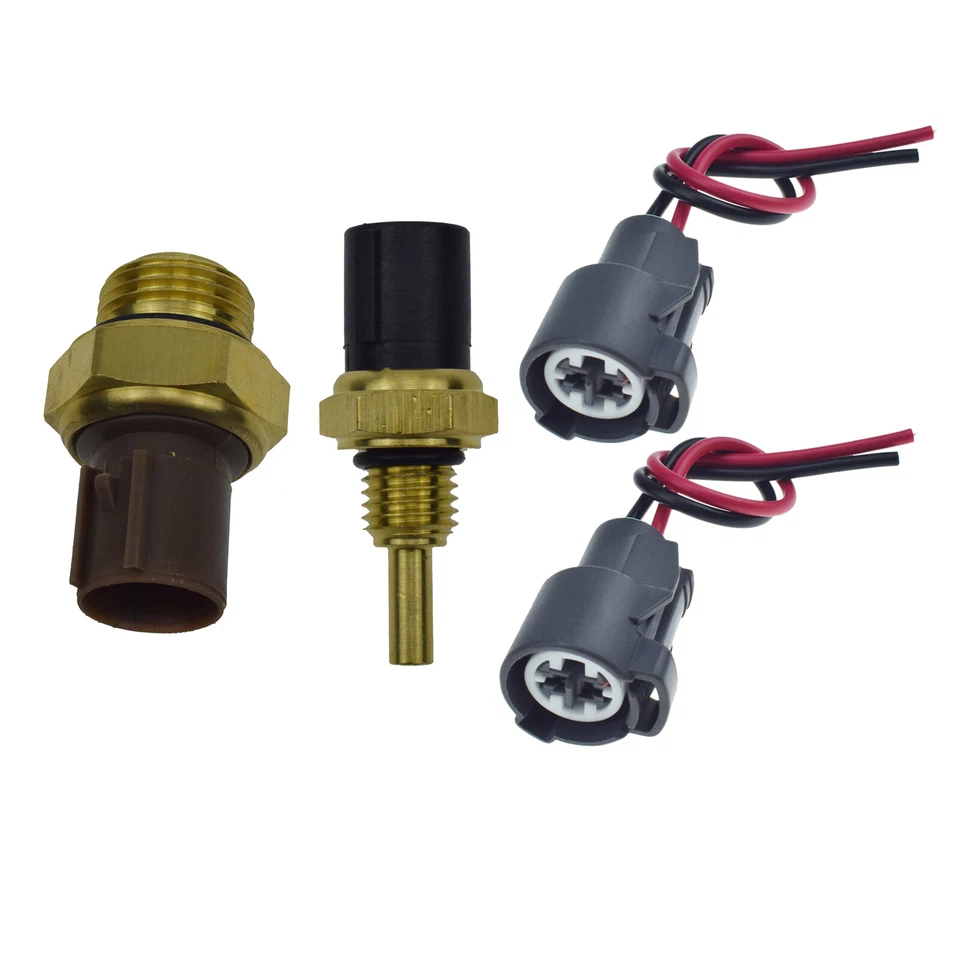 Engine Coolant Fan Temperature Sensor & Switch +Connectors Set For Honda Accord - Image 4 of 4