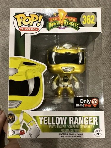 Funko Pop! Power Rangers: Yellow Ranger Metallic GameStop Exclusive #362