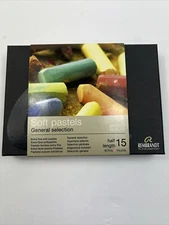 Rembrandt Soft Pastel Cardboard Box Set - 15 Half Stick General Selection