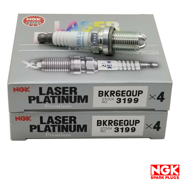 NEW NGK Laser Platinum Spark Plug Set of 8 BKR6EQUP / 3199 | eBay