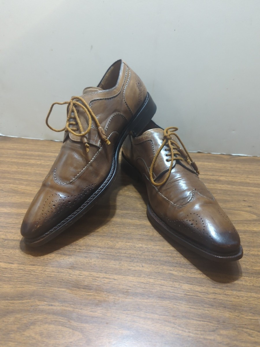 MEZLAN Men’s Copa Custom Wingtip SHOES 10 Mezlan Wingtip Shoes Black Mens Derby Oxford Tasso main image 3
