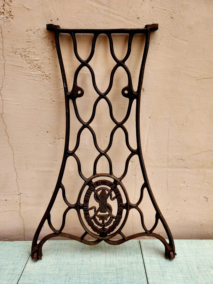 Vintage Singer Cast Iron Sewing Machine Table Legs with Wheels eBay