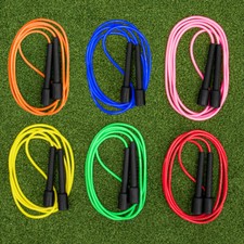 Plastic Speed Skipping Ropes 6 Pack | ASSORTED COLOURS &ndash; Kids/Adults/Schools