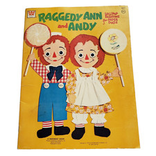1972 Raggedy Ann and Andy Paper Dolls and Clothing Whitman Book Unused