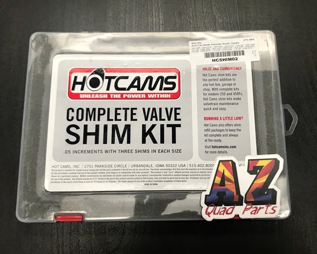 Hotcams Shim Kit CRF450R LTR450 Z400 DRZ400 TRX450R YFZ450 XP900 KX450F