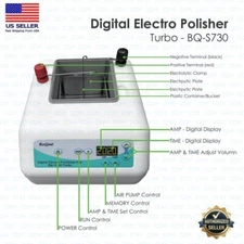 BesQual Dental Lab Digital Electro Polishing Turbo Unit (110V) #S730 - Upgraded