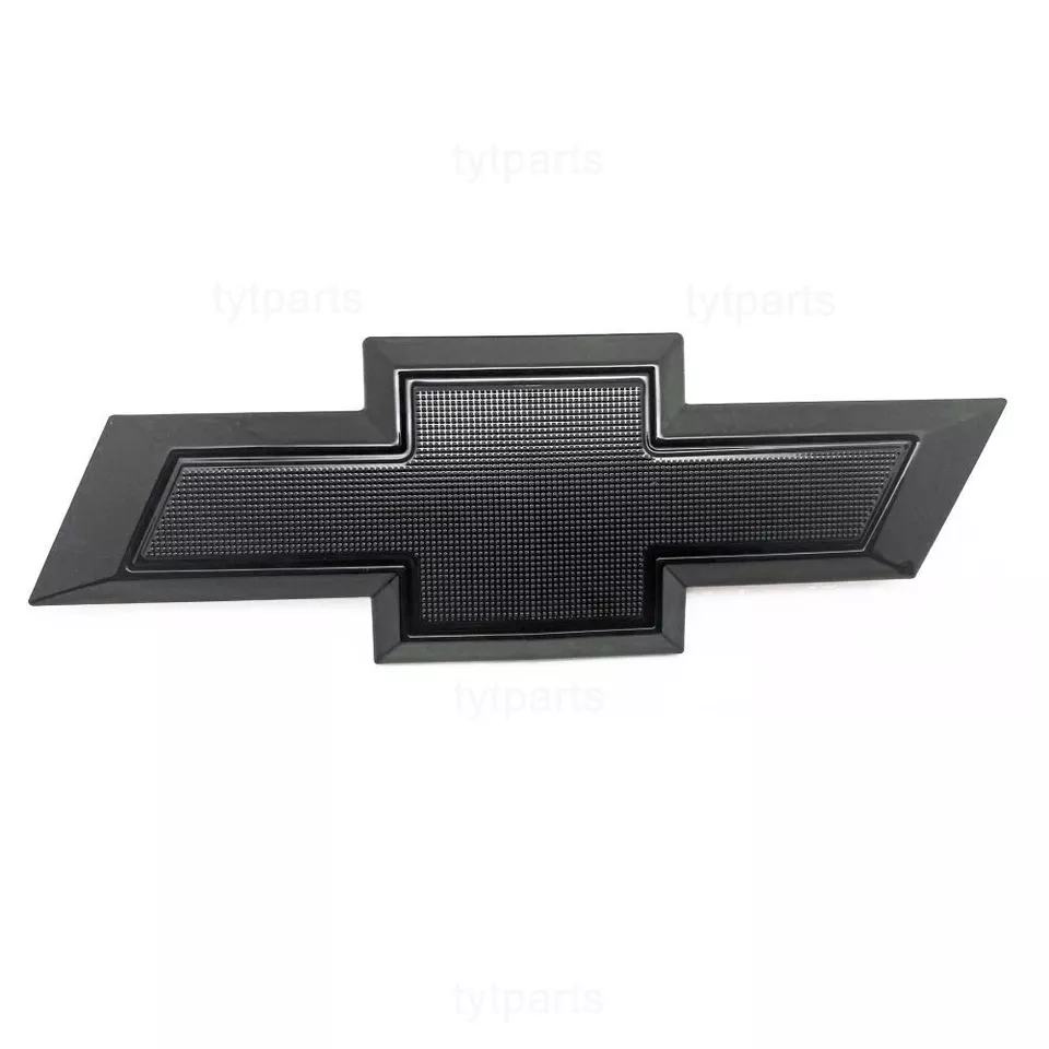 NEW Black Front Rear Bowtie Emblems 2014-15 Silverado 1500 2015-19 2500 3500 HD - Image 3 of 3