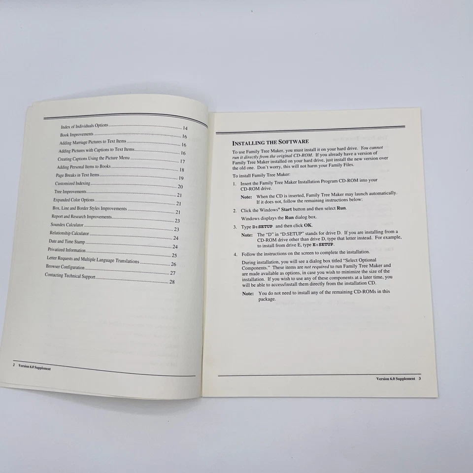 The Learning Co FAMILY TREE MAKER Version 6.0 User Manual Book Only VTG - Image 3 of 4