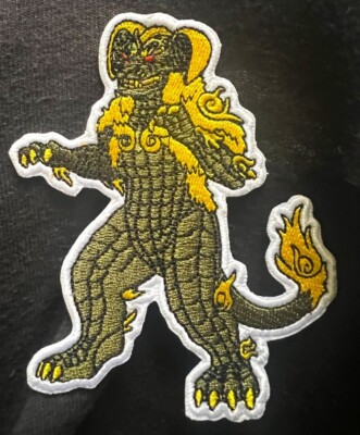 GODZILLA monster 4'' Embroidered KING SEESAR czar Caeser figure PATCH action kong