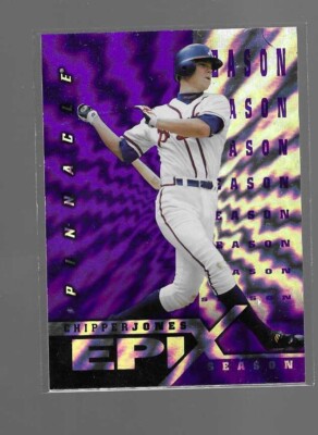 CHIPPER JONES 1998 PINNACLE EPIX SEASON PURPLE CARD #E15