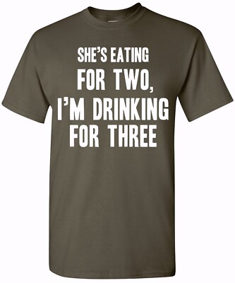 Drinking for Three Funny Funny T-Shirt for Dad - Great Gift Idea