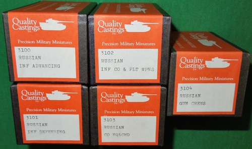 WW2 Russian Infantry Metal-cast Soldiers by Quality Castings, 5x Boxed Sets, MIB - 第 1/7 張圖片
