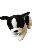 FAO Schwarz Plush 2018 French Bull Dog Boston Terrier Puppy Dog 12"