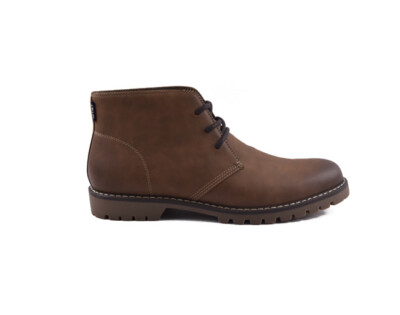 Mens Chaps Ralph Lauren Brown Leather Chukka Boots Size 12 Lug Shoes Ankle NEW! Men main image 4