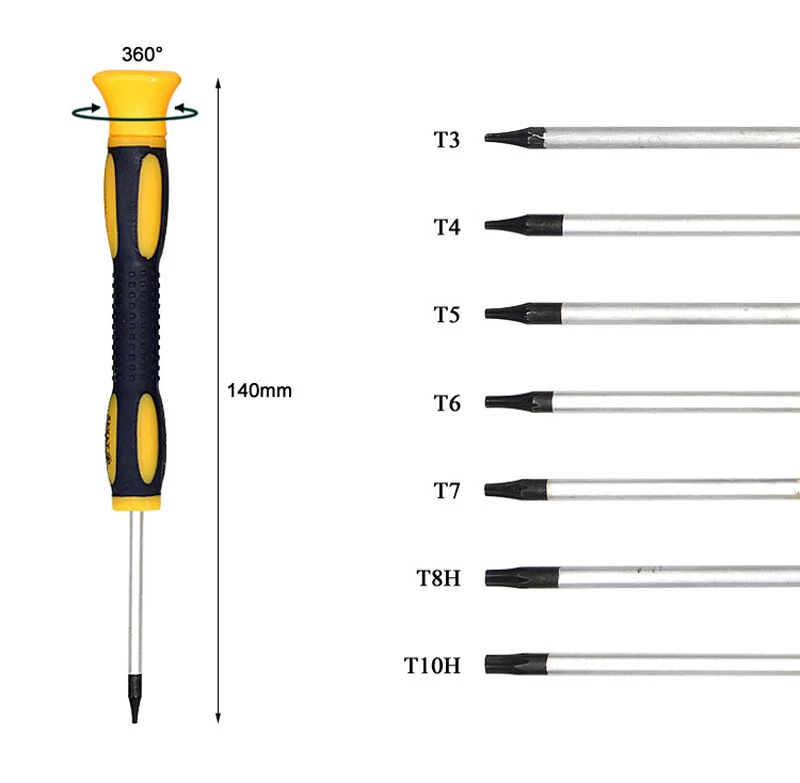 PH00 T6 T8/T10H Torx Screwdriver Repair Tool Kit for Xbox 360 / Phone / Computer - Image 4 of 4