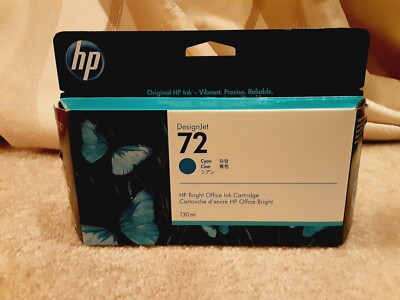 HP #72 Cyan Ink Cartridge C9371A 130ml GENUINE