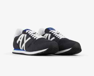 Scarpe sneakers basico ARMANI EXCHANGE uomo XUX017 XCC68 K487 blu