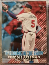 2022 Topps Series 1 Freddie Freeman Welcome to the Show Red #/10 Braves Dodgers