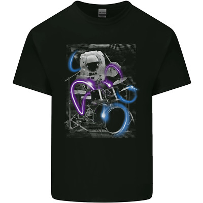 Astronaut Schlagzeuger Schlagzeug Herren Maglietta Tee Top