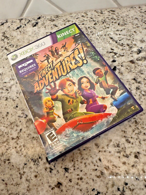 Kinect Adventures  Microsoft Xbox 360 Art Box And Manuals Only- NO GAME DISC