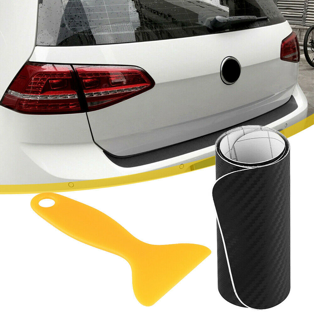 Car Rear Bumper Trunk Protector Corner Trim Sticker Carbon Fiber Accessories Car
