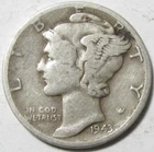1943-S Silver Mercury Dime - 90% Silver - #11320-3