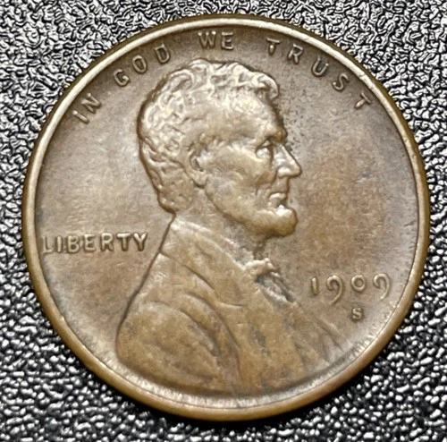 1909 S VDB Lincoln Wheat Copper Cent 1C Choice VF Very Fine Key Date