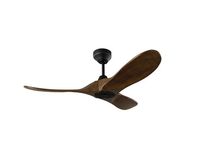 Generation Lighting Maverick 44-in Midnight Black/Dark Walnut Blades Ceiling Fan
