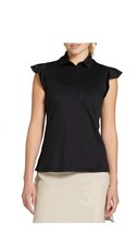 Women's Walter Hagen Clubhouse Flutter Sleeve Short Sleeve Golf Polo