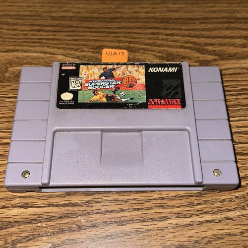 International Superstar Soccer Deluxe SNES Authentic Super Nintendo Tested 41A13