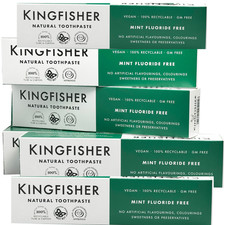 Kingfisher Mint Toothpaste Fluoride Free 100ml Pack of 12 37.49 per litre