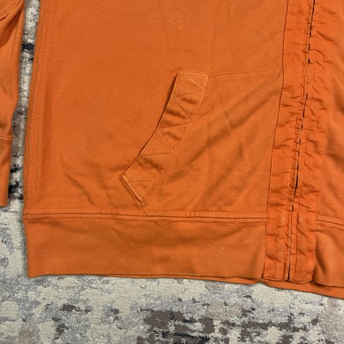 Sweat à capuche vintage Polo Ralph Lauren adulte XL orange fermeture éclair intégrale patch coude - Photo 2/12