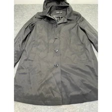 Lauren Ralph Lauren Black Label Mens Soft Shell Hooded Rain Jacket Pea Coat XXL