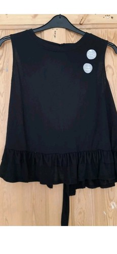 Ladies, Women's cut out back top black, Size 16 by George RRP £12.50 - Picture 1 of 4