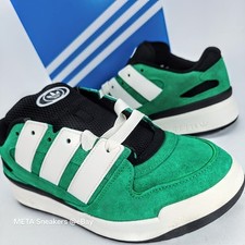 Adidas  US 12 Men's Lucky Green Off White Black Retro Forum 2000 Low JI3279 New