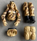 1985 vintage GIJOE Dusty action figure PARTS LOT used RARE Hasbro 3.75" backpack
